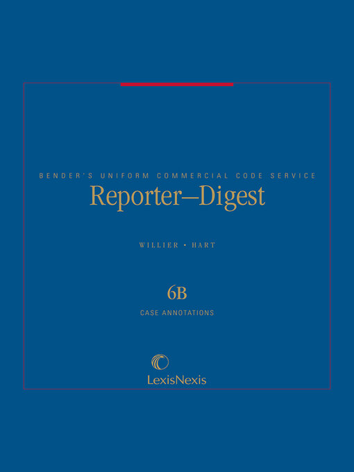 Title details for UCC Reporter-Digest by William F. Willier - Wait list
